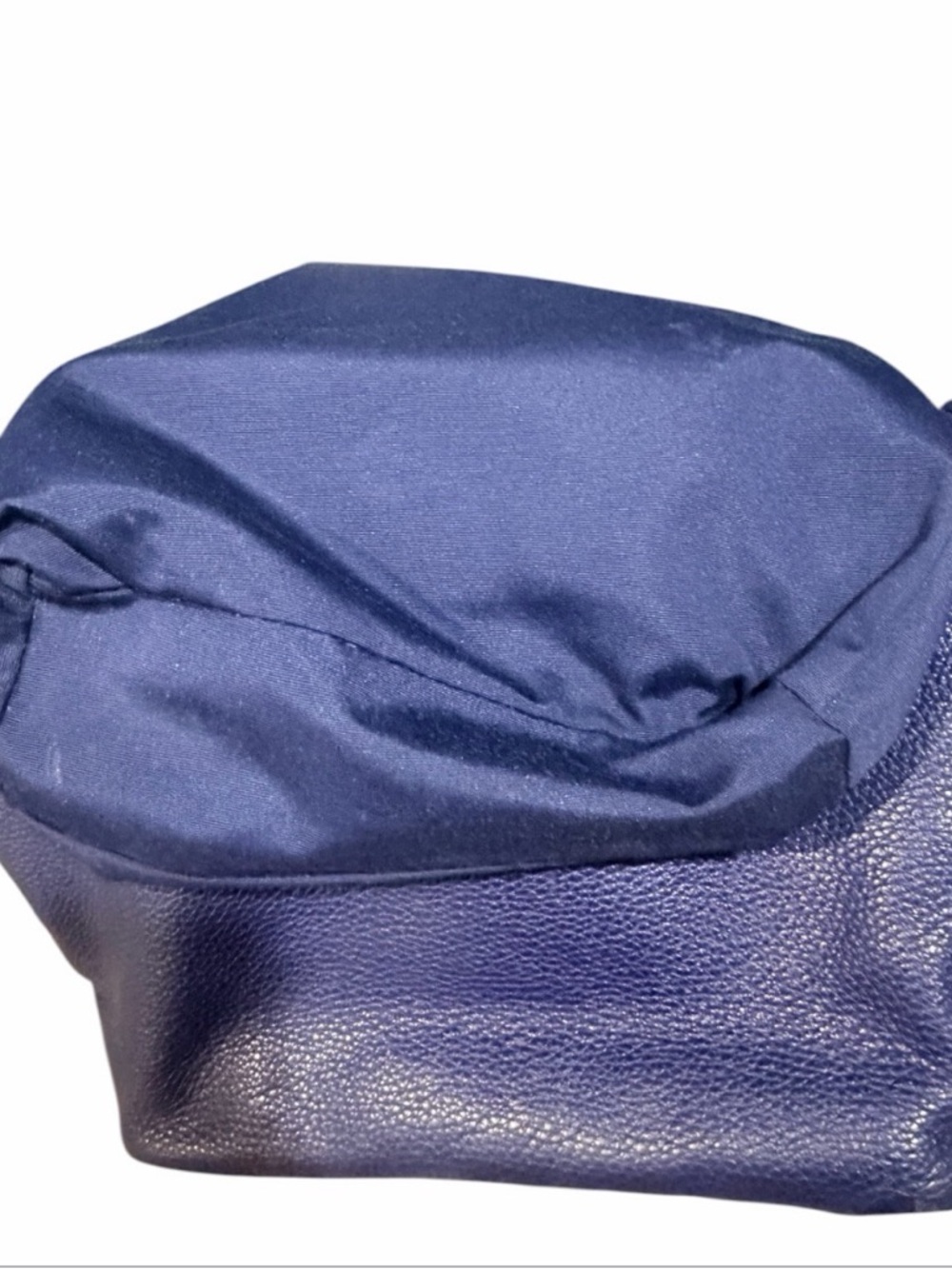 Coach Abby Duffle Pebbled Leather Hobo Bag in Deep Blue Preowned Hang Tag Added - Picture 8 of 12